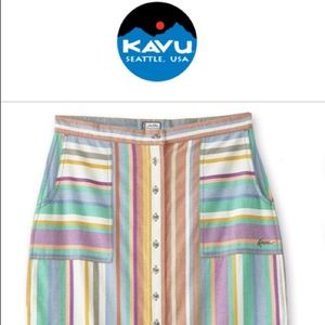 KAVU Vonn Striped Skirt